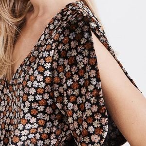 Madewell Velvet Floral Top